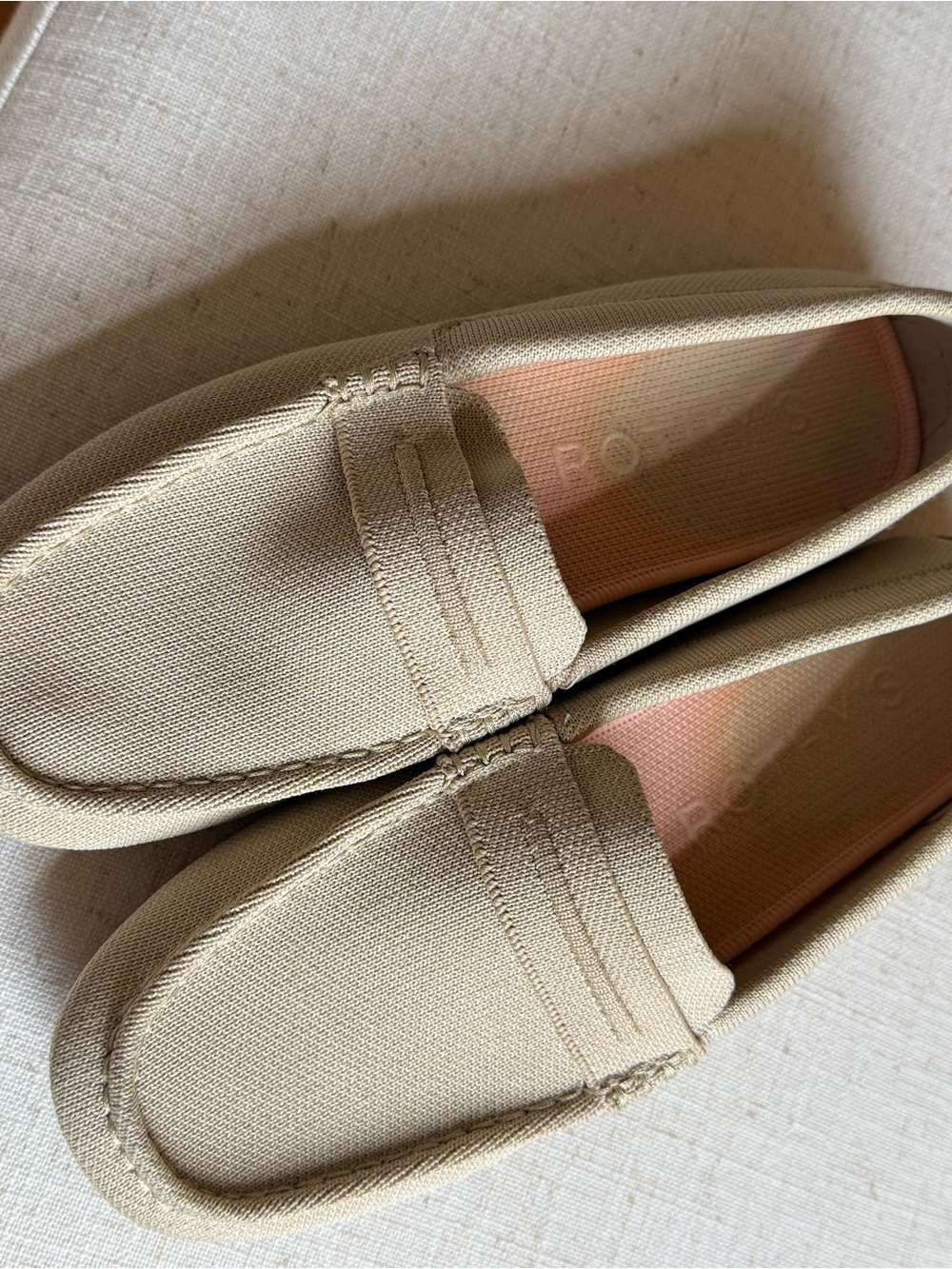 Rothy’s The Daily Driver Loafers in Beige